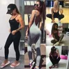 Fashion Womens Lady Sports YOGA Workout Gym Fitness Leggings Pants Cotton Party Jumpsuit Bodysuit Romper Athletic Clothes 240226