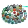 Loose Gemstones Natural Agate Diamond Faceted Round Beads Wholesale Gemstone Semi Precious Stone Bracelet Necklace Jewelry Making