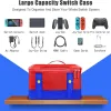 Väskor Portable Bärande skyddsfodral för Nintendo Switch OLED CONSOLE PRO Controller Travel Storage Bag Fall för Switch Accessories