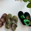 Zapatos Nina Suede Kid Flat Buty Sprężyna Sole Sole Single Buty Casual Shoe Girl Shoe Kid But Girl Dress Mary Jane 240219