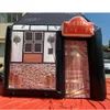 wholesale New arrival 6x4x4mH (20x13.2x13.2ft) inflatable pub with chimney,movable house tent inflatables party bar for outdoor entertainment