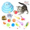 Toys Cat Toy Mouse Shape Ball Foldable Cats Play Tunnel Chat Funny Cat Tent Simulation Fish Combination Set Kitten Supplie Accessorie