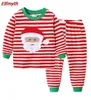 Chłopcy świąteczne zestawy piżamów koniuntos de menino pijama infantil santa pJs gecelik koszula nocna piżama dzieci piżama zestaw 2110181321319