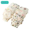 Babin Level En tecknad bomullsdjur Tiger Rabbit Bearwater Proof Diaper Pockets Diapers Training Pants Gaze Diap Learning Pants 240229