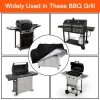 Grills BBQ Cover Outdoor Dust Waterproof Weber Heavy Worty Grill Cover Dyn deszczowy Ochrona ochronna Gaz węgla elektryczna pokrywa grilla