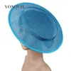 Bérets 31CM ivoire Fascinator Base femmes mariage grande taille chapeaux bricolage cheveux accessoires Cocktail chapeau 6 pièces/lot MYQH26I