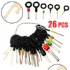 Hand Tools 26Pcs/18Pcs Motive Plug Terminal Removing Tool Key Circuit Board Wire Harness Extraction Pick Crimp Pin Needle Remove Set Dhqez