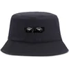 Gojo Satoru Jujustu Kaisen Cappelli con stampa nera Cappelli da pescatore Hip Hop Cappello da pescatore estivo Cappellino da sole estivo Cappellino da esterno Protezione solare Cappello unisex256s