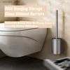 Reinigungsbürsten Luxus-Toilettenbürste Space Aluminium Wand-Toilettenbürste Kein toter Winkel Haushaltsreinigungsutensilien BadezimmerzubehörL240304