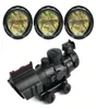 ACOG Scope Fiber Illuminated 4x32 Rifle Optic Sight Red Tactical Tri Acog Prismatic7090601