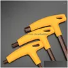 Hand Tools 400Mm Length 3-10Mm Hex Key Wrench T-Handle Spanner Flat/Ball Head Socket Screwdriver Allen Tool Extra Long Arm Drop Deli Dhqhm
