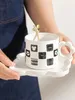 Cups Saucers Creative Ceramic Coffee And Plates With High Aesthetic Value Instagram For Children's Home Office Afternoon Tea