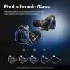 Cell Phone Earphones IKKO OH300 Wired Earphone Hifi Headphones 32 Photochromic Glass 10mm Liquid Crystal Dd Music Earbuds In Ear Monitor Headset YQ240304