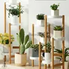 Other Garden Buildings Simple Multi-layer Flower Shelves Living Room Floor-to-ceiling Indoor Nan Bamboo Plant Stand Creative Balcony Flower Pot Holder YQ240304