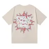 Mens HellStar T -shirts 2024 Amerikaans modemerk Samenvatting Letter Crossing Fun Print Hoge kwaliteit Dubbel garen Pure katoen Casual Short3q0qq8jkq8jk4rk