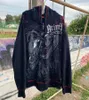 Hoodies masculinos outono inverno harajuku carta y2k coreano fashionprint oversized pulôver hip hop manga longa com capuz gráfico de rua