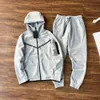 Z kapturem z kapturem koloru sporwear pełny zestaw dresowy z suwakiem zip techniki polarowe Techfleeces Sport Pan Designer Jacke Space Cotton Joggers 497