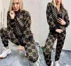 Designer Kvinnor Tracksuits Cardigan Zipper Jacket Pullover Jogger Pants Luxury G Letter Print Two Piece Set Women's Clolthing