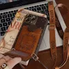 مصمم iPhone Phone Cases 15 14 Pro Max Luxury Leather Crossbody Kickstand Presh Hi Quality 18 17 16 15pro 14pro 13pro 12pro 13 12 11 case with logo bibing cr