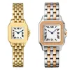 Womens Watches Square Watch Gold Womenwatch för Lady Watch Quartz rostfritt stål superlysande armbandsur Luxury Watch Diamond Watch Montre de Luxe XB017 B4