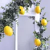 Decorative Flowers 60 Pcs Artificial Lemons Fake Faux Fruits In Yellow 3 Inch Long X 2 Wide