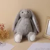 30 cm sublimation du jour de Pâques Bunny Long Ears Bunnies Poupée avec des poupées de lapin blanc bleu gris rose pour enfant