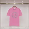 メンズTシャツデザイナーシャツティーピンク服レディースカジュアル半袖屋外クルーネックスウェットシャツファッションストリートコート通気性スウェットシャツレタープリント