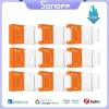 التحكم في Sonoff SNZB04 Zigbee Smart Door Window Sensor Mini Door Alarm Sensor مع Sonoff Zigbee Bridge Ewelink لأمن المنزل