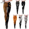 Leggings VIP FASHION Creatività Halloween Skull Print Leggings Pantaloni Sport sexy Fitness Legging casual Femme Abbigliamento donna