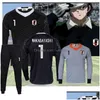 MĘŻCZYZN TODUATY CAMISETAS TSUBASA Piłka nożna piłka nożna Atom Maillots de Foot bramkarz Wakabayashi Aton Cosplay Mundli dhqar