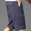 Summer Vintage Large Pocket Work Shorts Male Loose Straight Harajuku Fashion Y2k Clothes Mens Casual Cargo Pants 240301