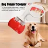 Psa odzież Pooper Scooper przenośna łopata kota zbieracz odpadowy trwały rączka kupy z dozownikiem worku narzędzia do czyszczenia zwierząt domowych