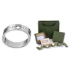 Anel de luxo clássico de parafuso de luxo jóias masculinas e femininas rings titânio letra de aço de aço duplo anel