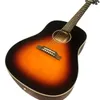 Guitare acoustique acoustique série Sunset J45, section en bois massif de 41 pouces