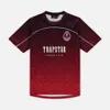 Heren Heren T-shirts Trapstar Mesh Voetbal Jersey Blauw zwart rood Heren Sportkleding T-shirt 240304