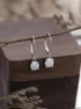 Boucles d'oreilles pendantes en argent S925, mode géométrique Aubao, boucle à crochet, bijou minimaliste européen et américain pour femmes