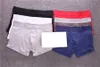designer Mens underwear black boxers Fashion Breathable sexy Waist Underpants 3Pieces With Box with box