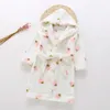 Children Bath Robe Baby Towel Childrens Rainbow Cartoon Hooded Bathrobes For Boys Girls pajamas Kids Sleepwear Robe 2 6 8 Years 240228