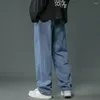 Jeans da uomo Comodi denim per uomo Pantaloni larghi stile hip hop con tasche Casual Primavera Autunno lavato sciolto