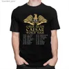 T-shirt da uomo Vintage Gaius Julius Caesar World Tour Magliette da uomo Camisas Hombre T-shirt Roman Empire Emblem Cotton Casual Top T-shirt L240304