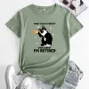 T-shirt que dia é hoje Tshirt Sarcastic Women Slogan Slogan Camiseta Top Funny Cat Mom Caffeine Tshirts
