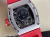 2024 Мужские часы AMG Factory RM052 с механизмом турбийона, авиационный стальной металлический корпус, импортные дизайнерские часы с резиновым ремешком
