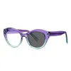 선글라스 vkyee 디자인 간단한 패션 숙녀 반 블루 라이트 고양이 눈 안경은 맞춤형 처방전 PFD2168이 될 수 있습니다.