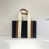 Luxury Woody Bag Bag Basket Baast de compras Bolsas para mujer Bolsas de playa de moda