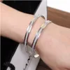 2pcs/set Korean Fashion Knot Heart 14k Gold Bracelet Bangle Girl Fashion Jewelry Round Pendant Chain Link Bracelets for Women