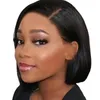 Short BOB Wig T Part Side Part Bob Wigs Lace Frontal Cuticle Aligned Pre Plucked Brazilian Human Hair for Black Women 240228