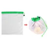 24PCS Siatka wielokrotnego użytku produkują torby do mycia torby na zakupy sklepowe Owoce Zabawki warzywne Organizacja i przechowywanie 240229