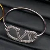 Diamond Letter Armbanden Designer Bangles Superieure Kwaliteit 18K Goud Koper Merk Armbanden Mannen Dames Verjaardagsfeestje Accessoires Bruiloft Sieraden Geschenken