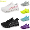 2024 Hot Sale Running Shoes Mens Woman Whites Navys Cream Pinks Black Purple Grey Trainers Sneakers Breattable Color 17 Gai