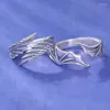 Cluster Rings Vintage Angel Demon Wing Open For Couples Fashion Men Women Jewelry